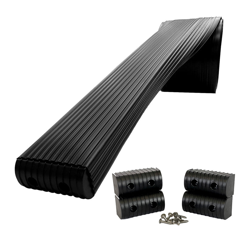 Caliber BunkWrap Kit  Black 16 x 2 x 4 Roll  4 Caps  HRDW Roll  4 Endcaps  Stainless Steel Hardware 23054BK