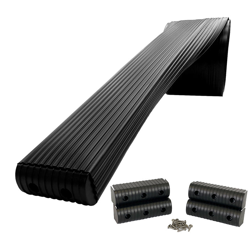 Caliber BunkWrap Kit  Black 24 x 2 x 6 Roll  4 Caps  HRDW Roll  4 Endcaps  Stainless Steel Hardware 23056BK