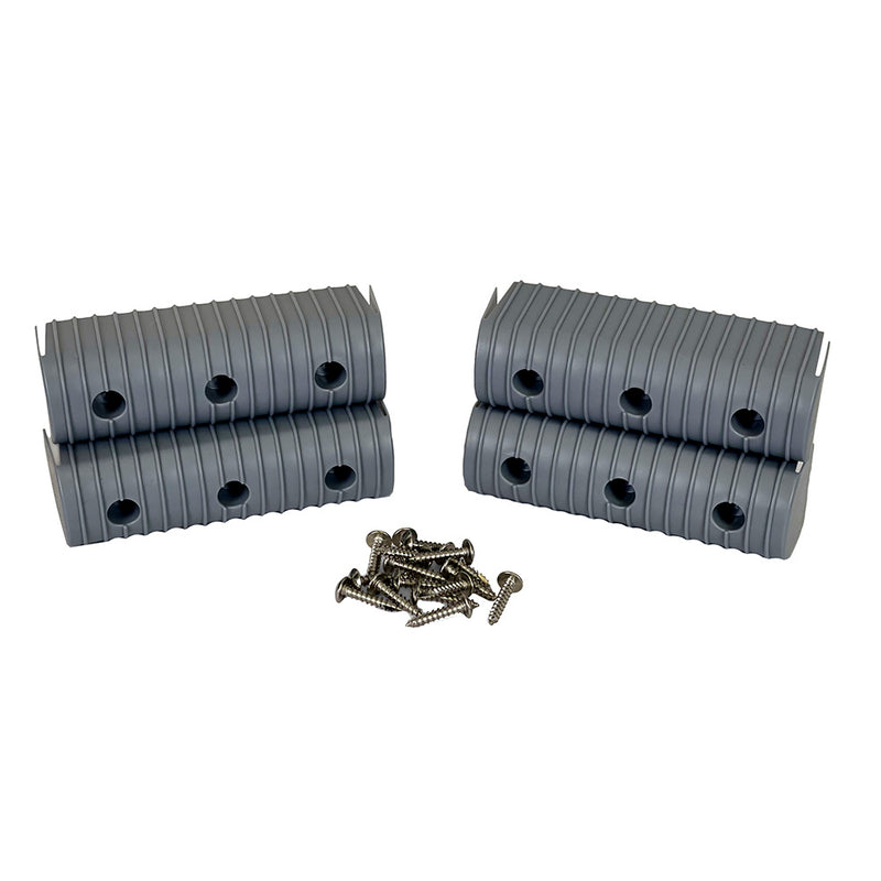Caliber BunkWrap End Cap 2x6 Grey Accessory Kit wStainless Steel Hardware 4Pack 23053