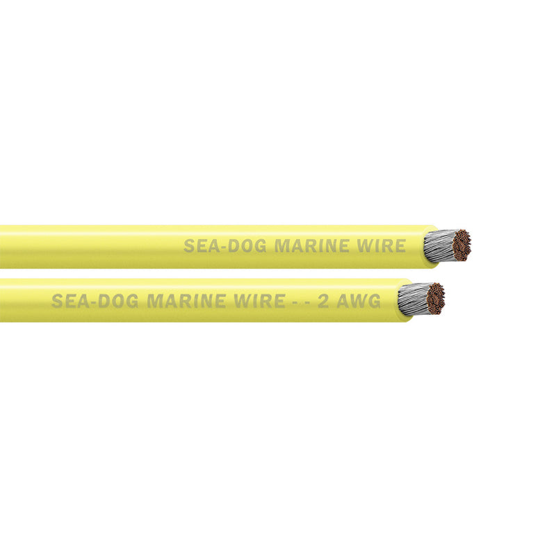 SeaDog 2 AWG Yellow Battery Cable  25 8002030