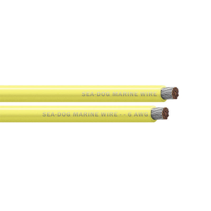 SeaDog 6 AWG Yellow Battery Cable  50 8006031