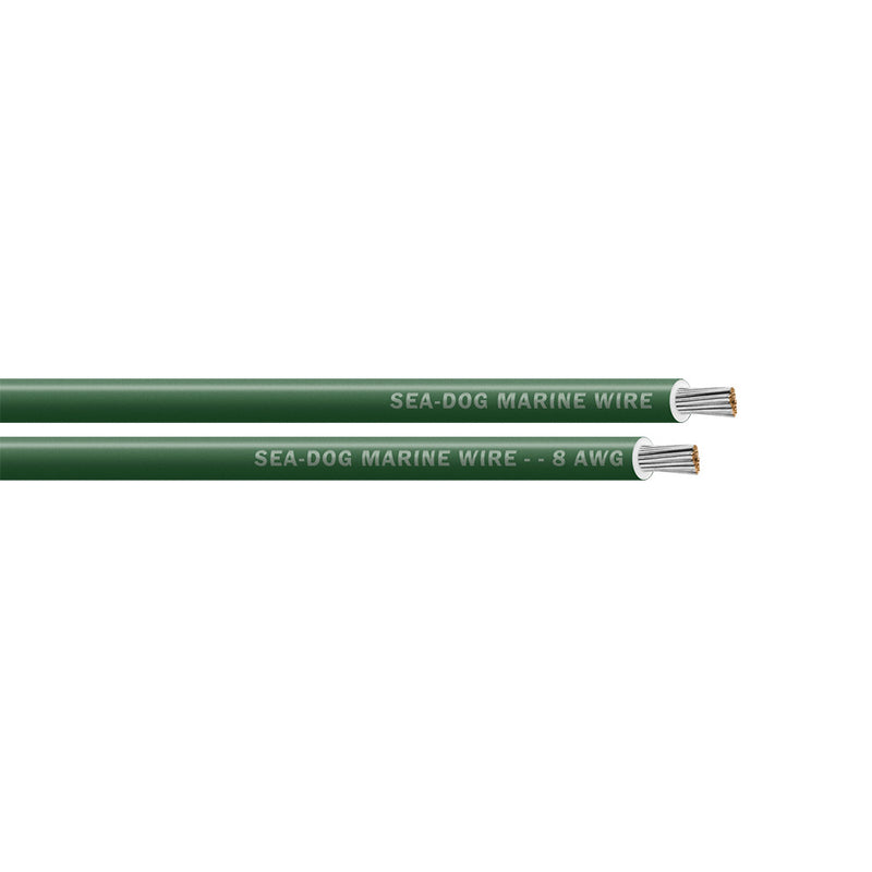 SeaDog 8 AWG Green Primary Wire  250 8008044