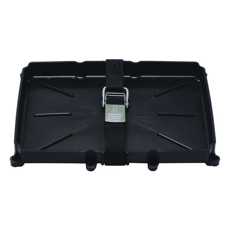 TH Marine 24 Series Battery Holder Tray wStainless Buckled Strap NBH24SSCDP