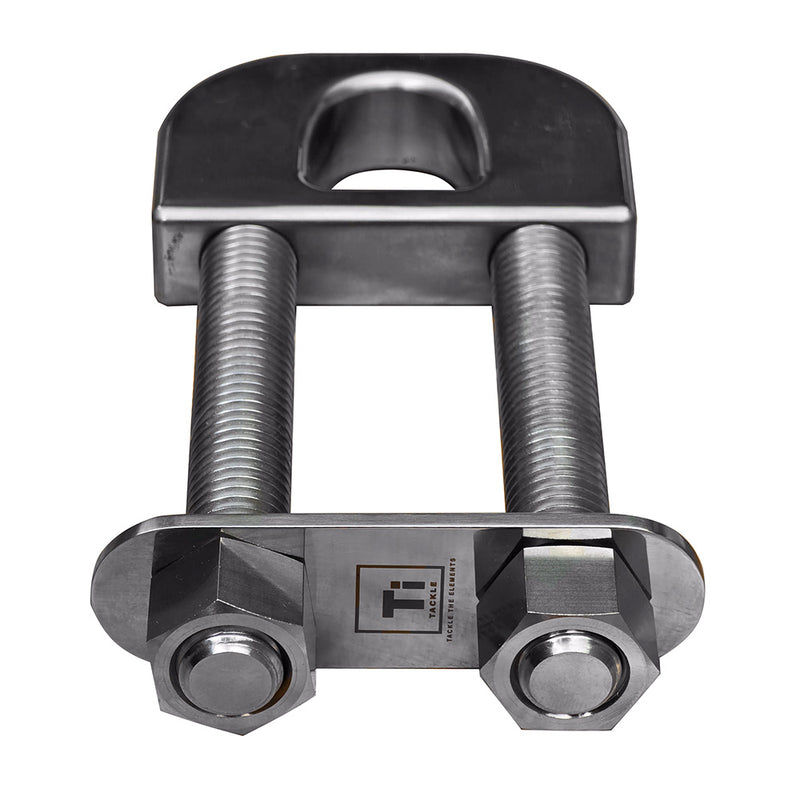 TiTackle Titanium Transom D Ring  6 Long Stud TTTRANSOMDRING