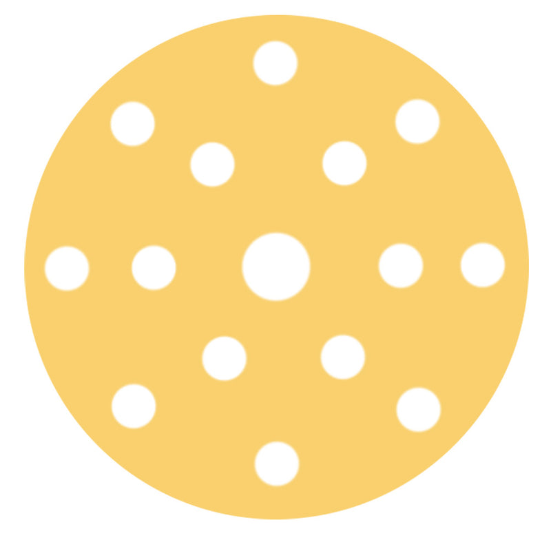 RUPES MULTIPURPOSE Paper Abrasive Discs 150MM 6  15 Holes  P400 Grit Box of 100pcs 945PD400