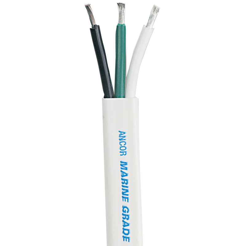 Ancor White Triplex Cable  103 AWG  WhiteBlackGreen Sold by the Foot 1311FT