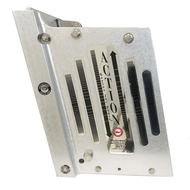 Bobs Machine 10 Setback Action Series Hydraulic Jack Plate  Silver 100111000NOPCNOSPNNG