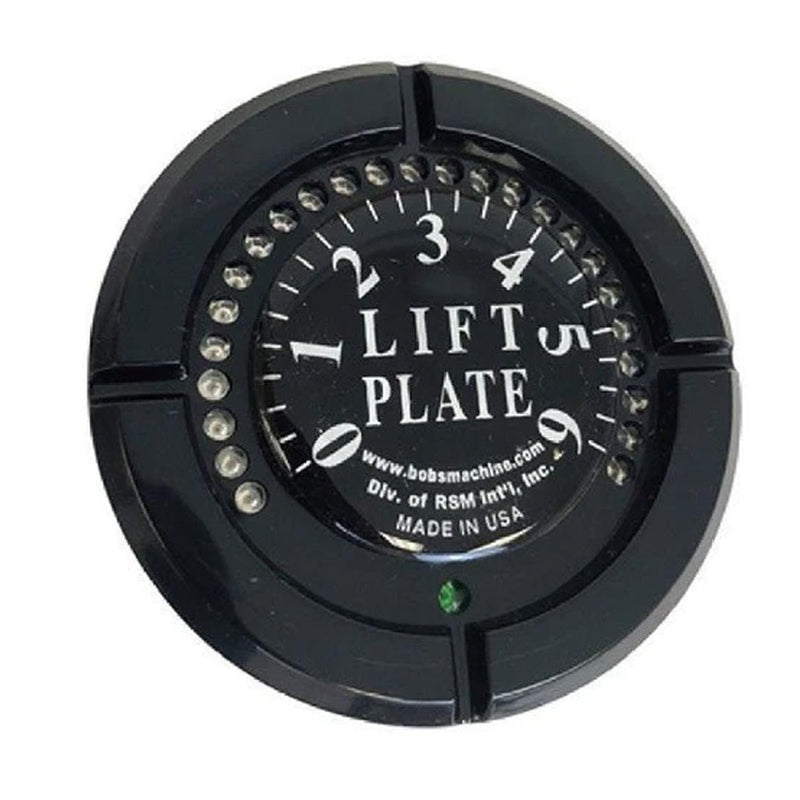 Bobs Machine LED Jack Plate Gauge  Black 110300000
