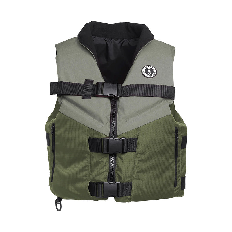 Mustang Accel Foam Vest  GreenGrey  XL MV4627833XL