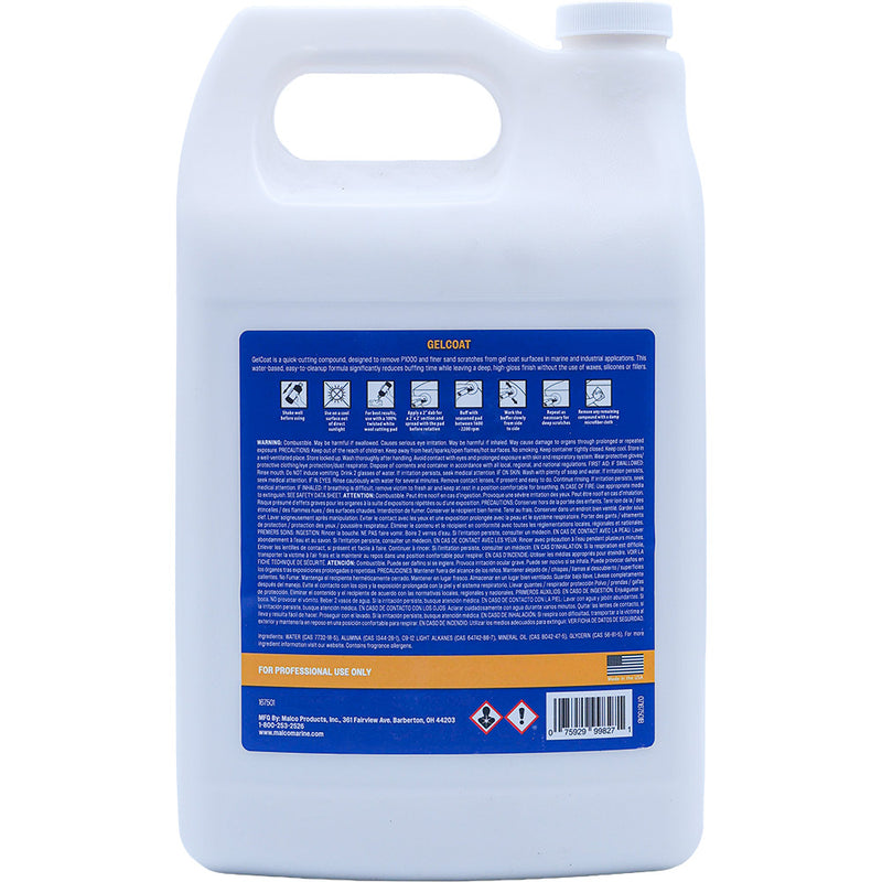 Malco GelCoat Compound  1 Gallon Case of 4 167501CASE