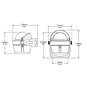 Ritchie B51W Explorer Compass  Bracket Mount  White B51W