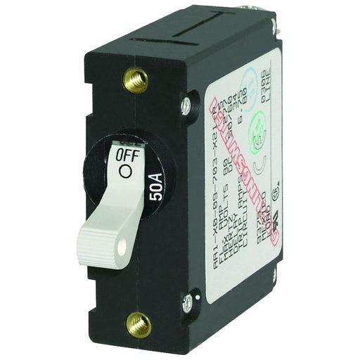 Blue Sea 7230 ACDC Single Pole Magnetic World Circuit Breaker  50AMP 7230