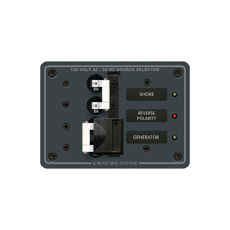Blue Sea 8032 AC Toggle Source Selector 120V AC  30AMP  White Switches 8032