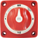 Blue Sea 6007 mSeries Mini Battery Switch Selector Four Position Red 6007