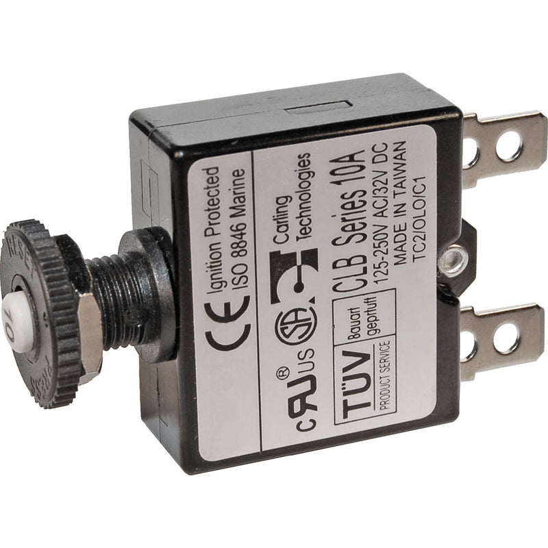 Blue Sea 7050 3A Push Button Thermal with Quick Connect Terminals 7050