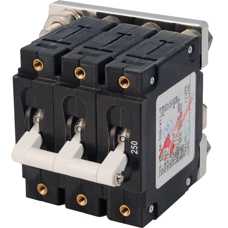 Blue Sea 7270 250A CSeries Triple Pole Toggle DC Circuit Breaker 7270