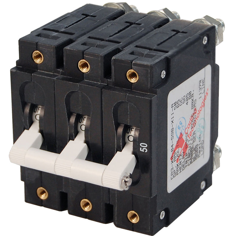 Blue Sea 7287 CSeries Triple Pole Circuit Breaker  50A 7287