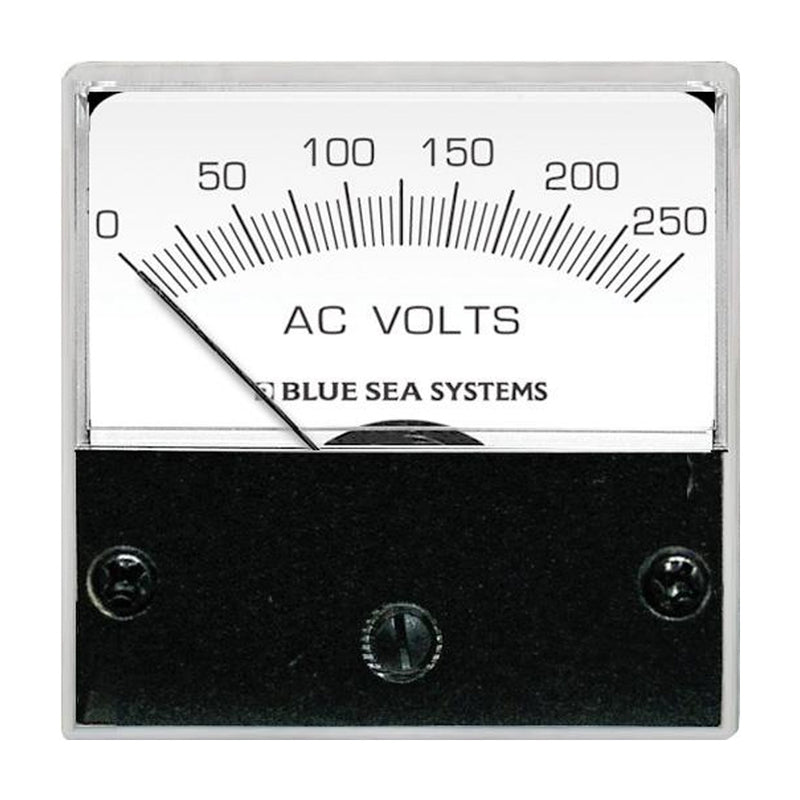 Blue Sea 8245 AC Analog Micro Voltmeter  2 Face 0250 Volts AC 8245