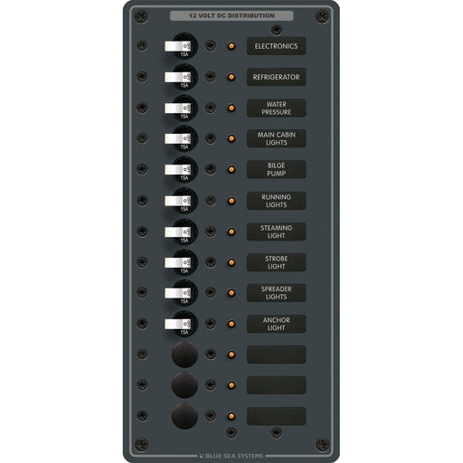 Blue Sea 8376 Panel DC 13 Position Vertical 8376
