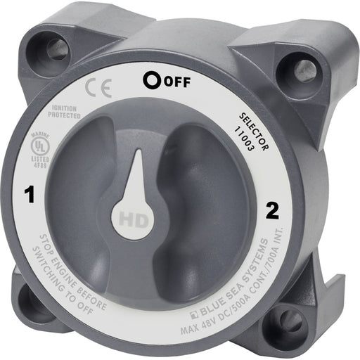 Blue Sea 11003 HDSeries Battery Switch wAlternator Field Disconnect  3Position 11003
