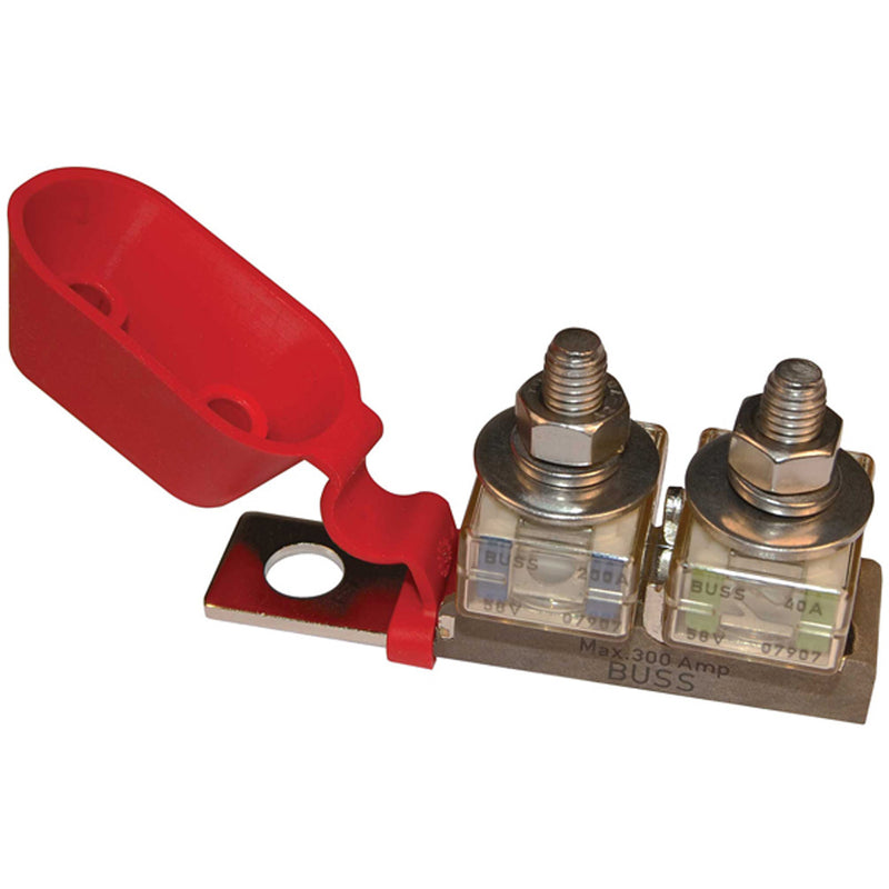Blue Sea 2151 Terminal Fuse Block  38 Mounting Hole  2 Terminal Studs 2151