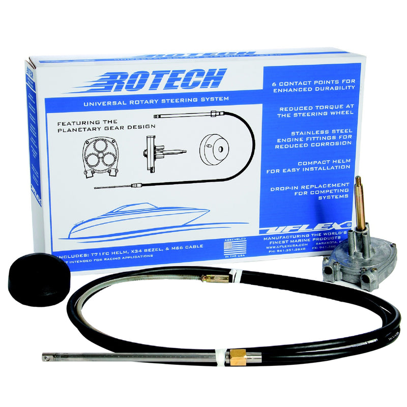 UFlex Rotech 17 Rotary Steering Package  Cable Bezel Helm ROTECH17FC