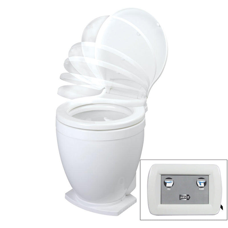 Jabsco Lite Flush Electric 12V Toilet wControl Panel 585001012