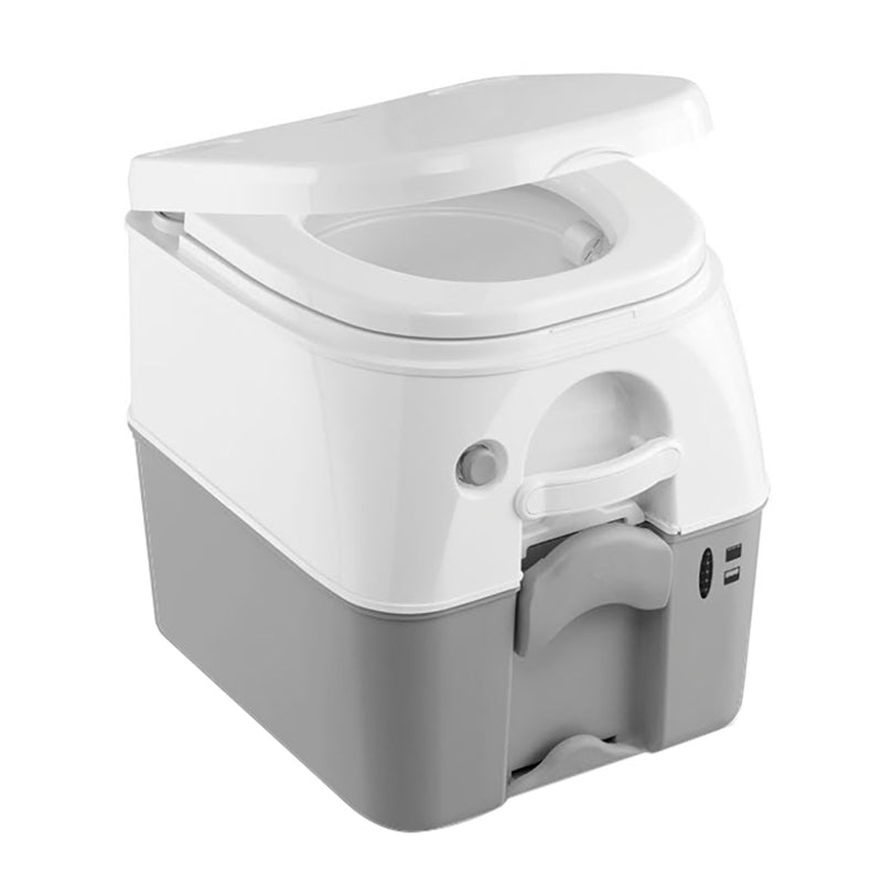 Dometic 975 Portable Toilet wMounting Brackets  5 Gallon  Grey 301097506