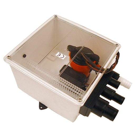 Johnson Pump 1000 GPH Multi Port Shower Sump Pump 12V wSwitch 57151