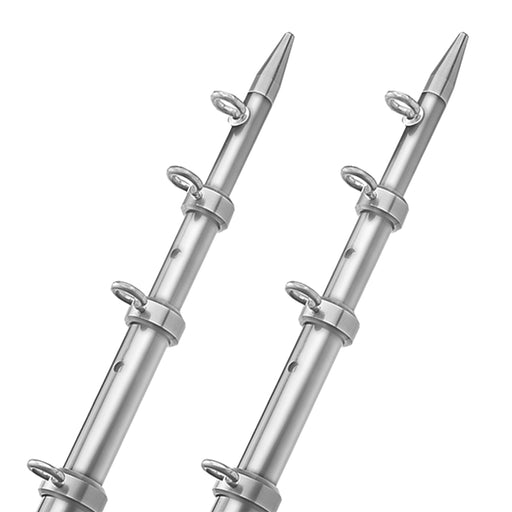 TACO 15 Telescopic Outrigger Poles HD 112  SilverSilver OT0542VEL15HD