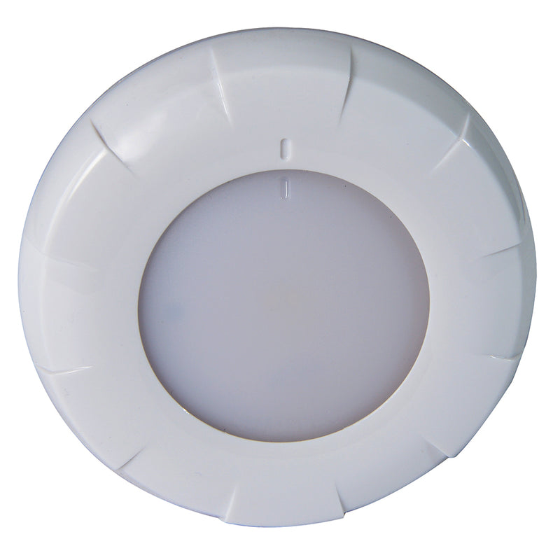 Lumitec Aurora LED Dome Light  White Finish  WhiteRed Dimming 101076