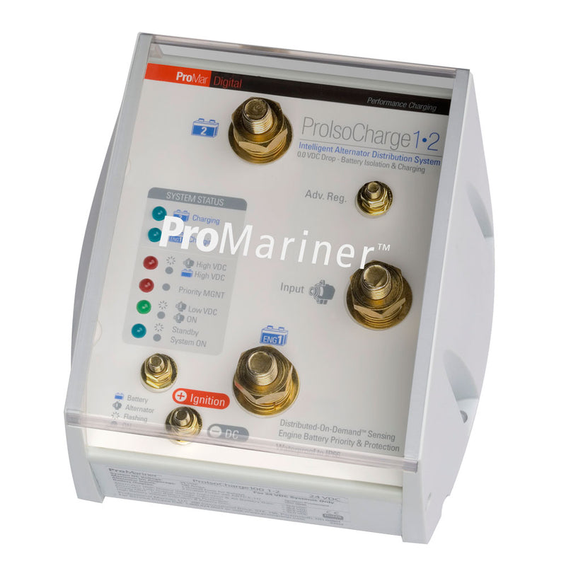 ProMariner ProIsoCharge Battery Isolator 180Amp 1Alt 2Bat  12V 23122