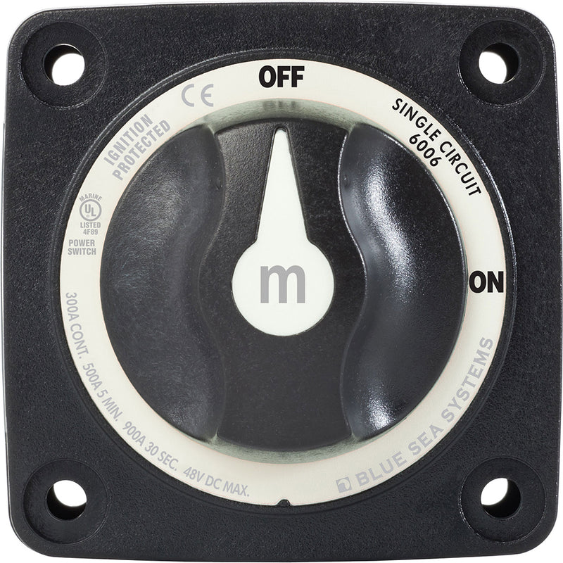 Blue Sea 6007200 Battery Switch Mini  4 Position  Black 6007200