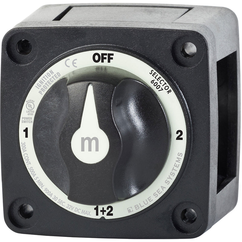 Blue Sea 6007200 Battery Switch Mini  4 Position  Black 6007200