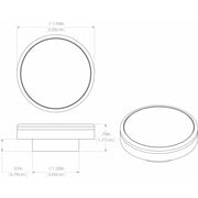 Lumitec Halo  Flush Mount Down Light  White Finish  White NonDimming 112823