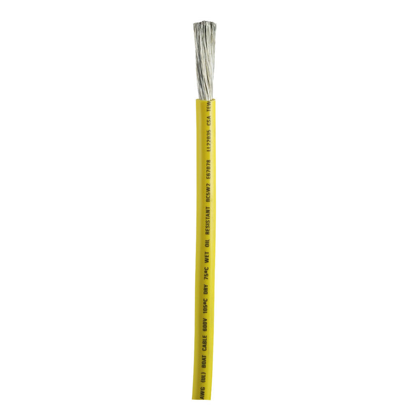 Ancor Yellow 2 AWG Battery Cable  Sold By The Foot 1149FT