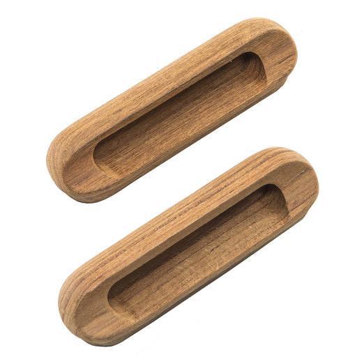 Whitecap Teak Oblong Drawer Pull  4116L  2 Pack 60124A