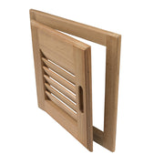 Whitecap Teak Louvered Door  Frame  Right Hand  12 x 12 60720