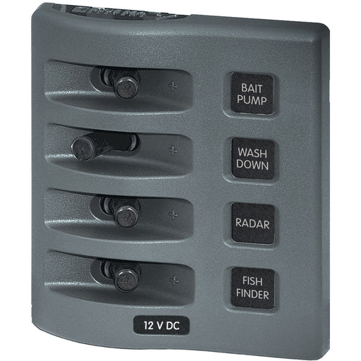 Blue Sea 4305 WeatherDeck 12V DC Waterproof Switch Panel  4 Posistion 4305