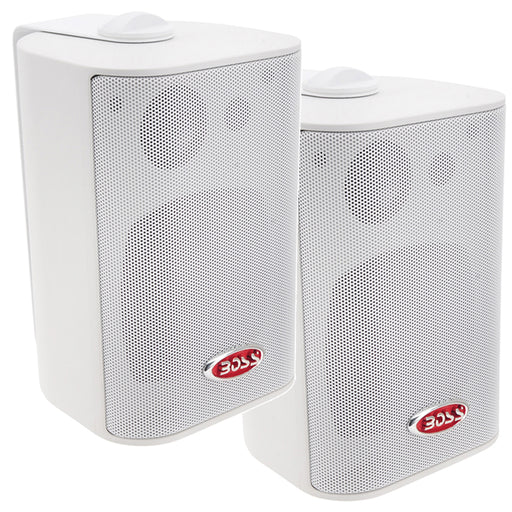 Boss Audio 4 MR43W Box Speakers  White  200W MR43W