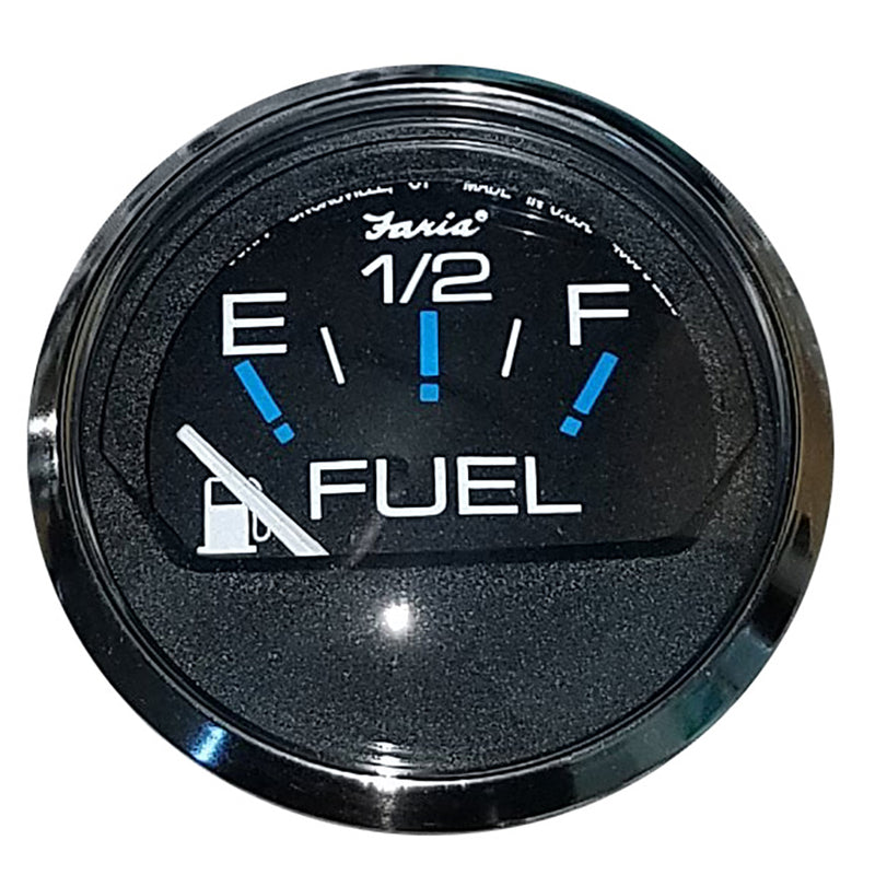 Faria Chesapeake Black 2 Fuel Level Gauge E12F 13701
