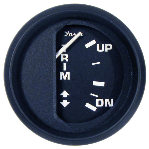 Faria Euro Black 2 Trim Gauge f Mercury  Mariner  Mercruiser  Volvo DP  Yamaha 01 and Newer 12828