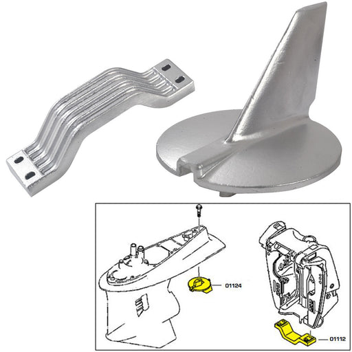 Tecnoseal Anode Kit  Yamaha 200250 HP  Magnesium 21104MG