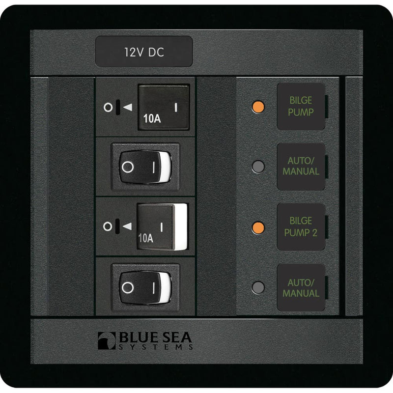 Blue Sea 1522 360 Panel Dual Bilge Pump Control 1522