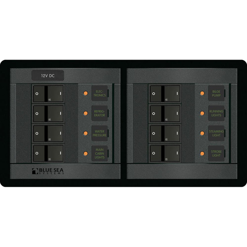Blue Sea 1225 12V DC 8 Position  Horizontal 1225