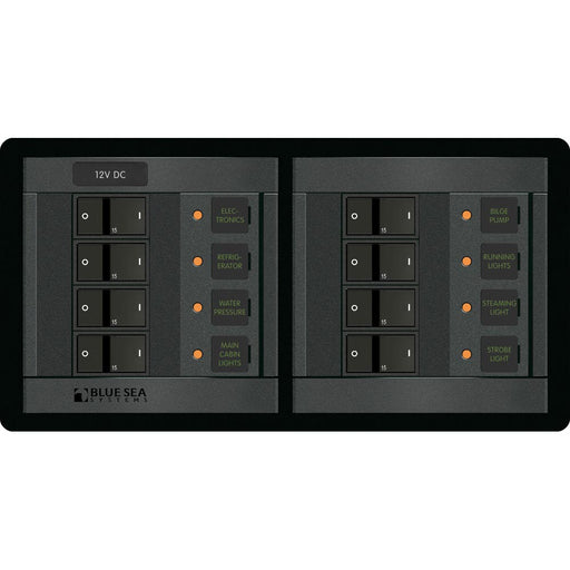 Blue Sea 1225 12V DC 8 Position  Horizontal 1225