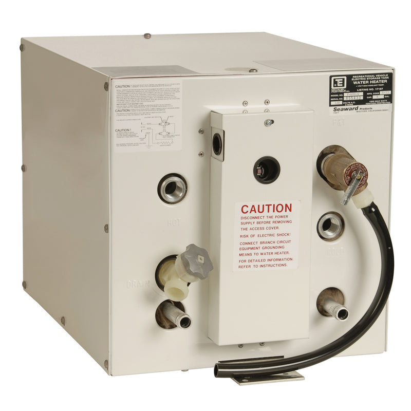 Whale Seaward 6 Gallon Hot Water Heater wFront Heat Exchager  White Epoxy  120V  1500W F600W