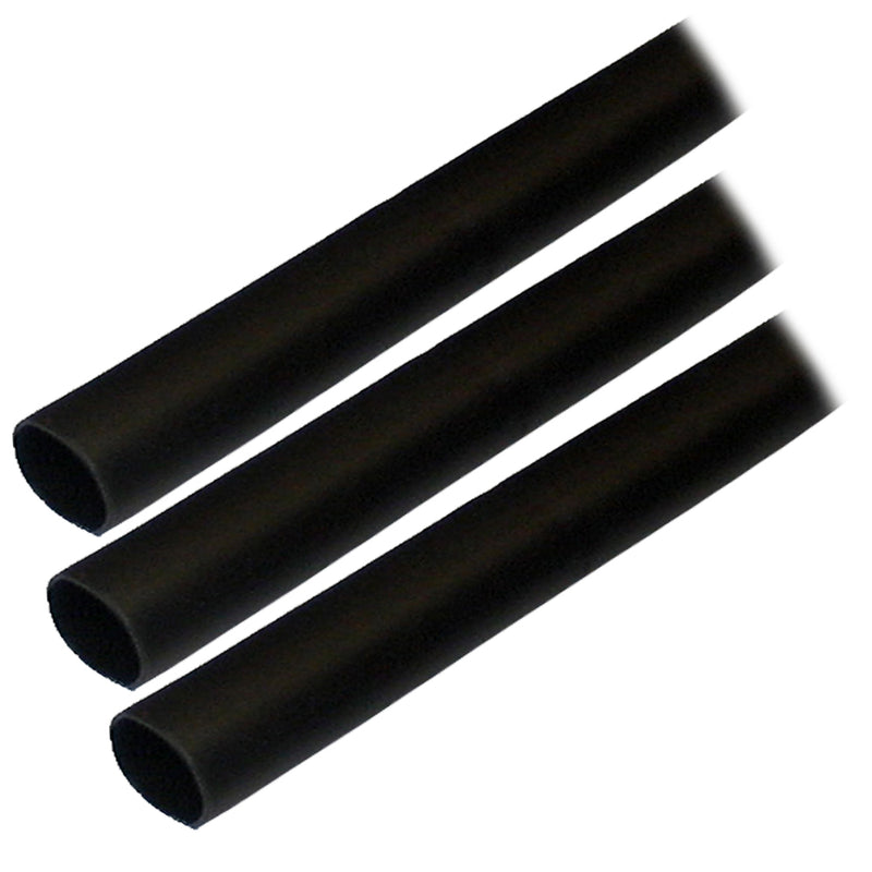 Ancor Adhesive Lined Heat Shrink Tubing ALT  12 x 3  3Pack  Black 305103