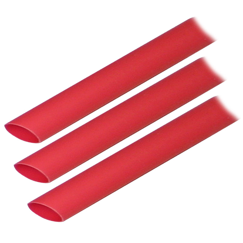 Ancor Adhesive Lined Heat Shrink Tubing ALT  12 x 3  3Pack  Red 305603