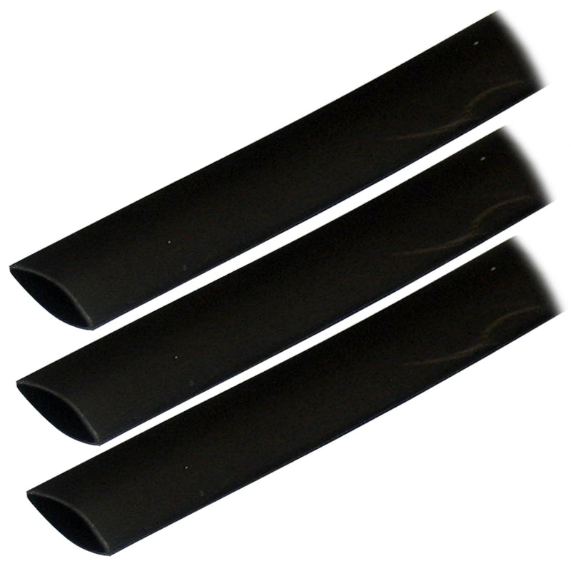 Ancor Adhesive Lined Heat Shrink Tubing ALT  34 x 3  3Pack  Black 306103